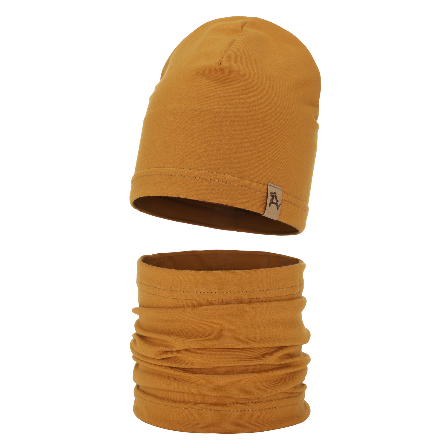 Dreng efterår/forår sæt: hue og halsvarmer, honning, Griffin