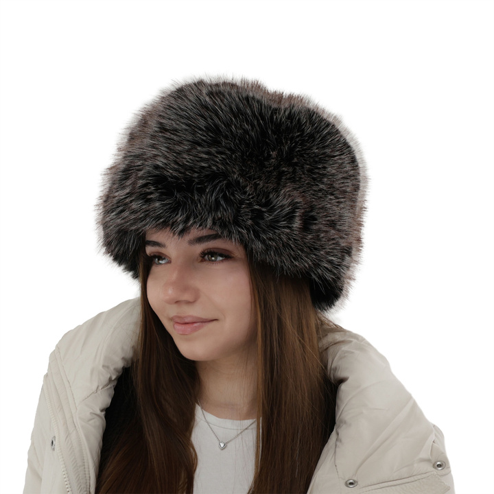 Dame vinterhue, brun, foret med uld fleece, Holly