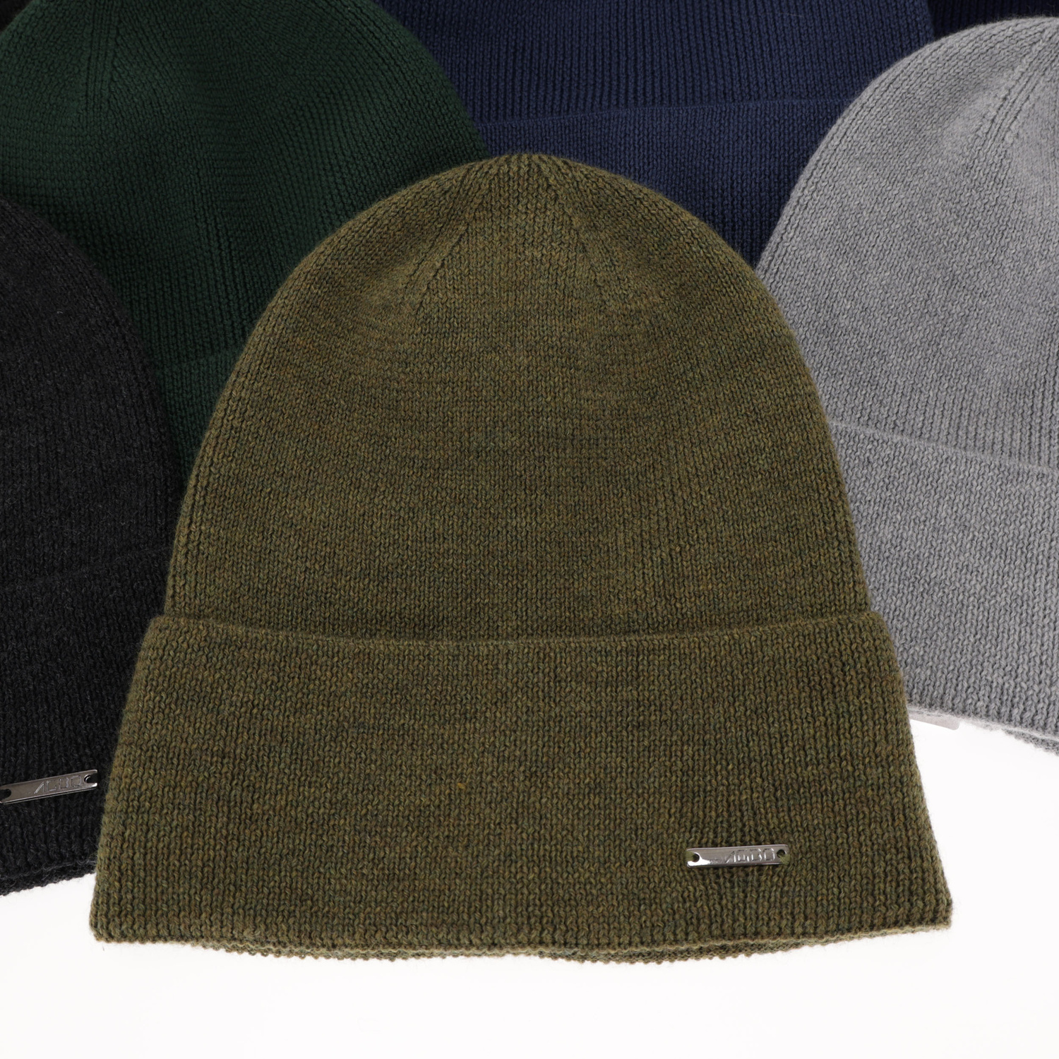 Herre vinterhue, vinter, navy, med merinould, Memfis