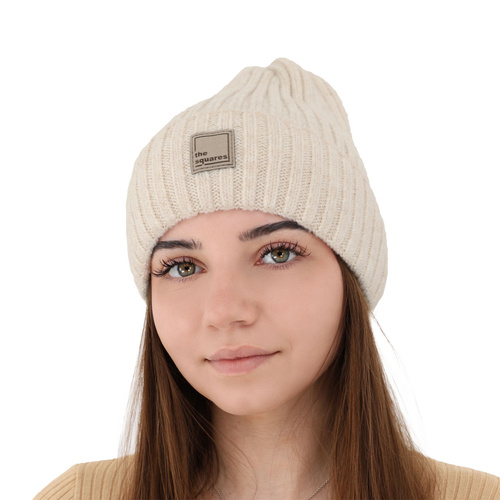 Dame vinterhue, sort, med merinould, Benedetta