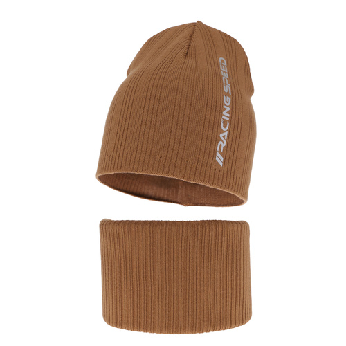 Dreng efterår/forår sæt, med bomuld, camel, Kolorado