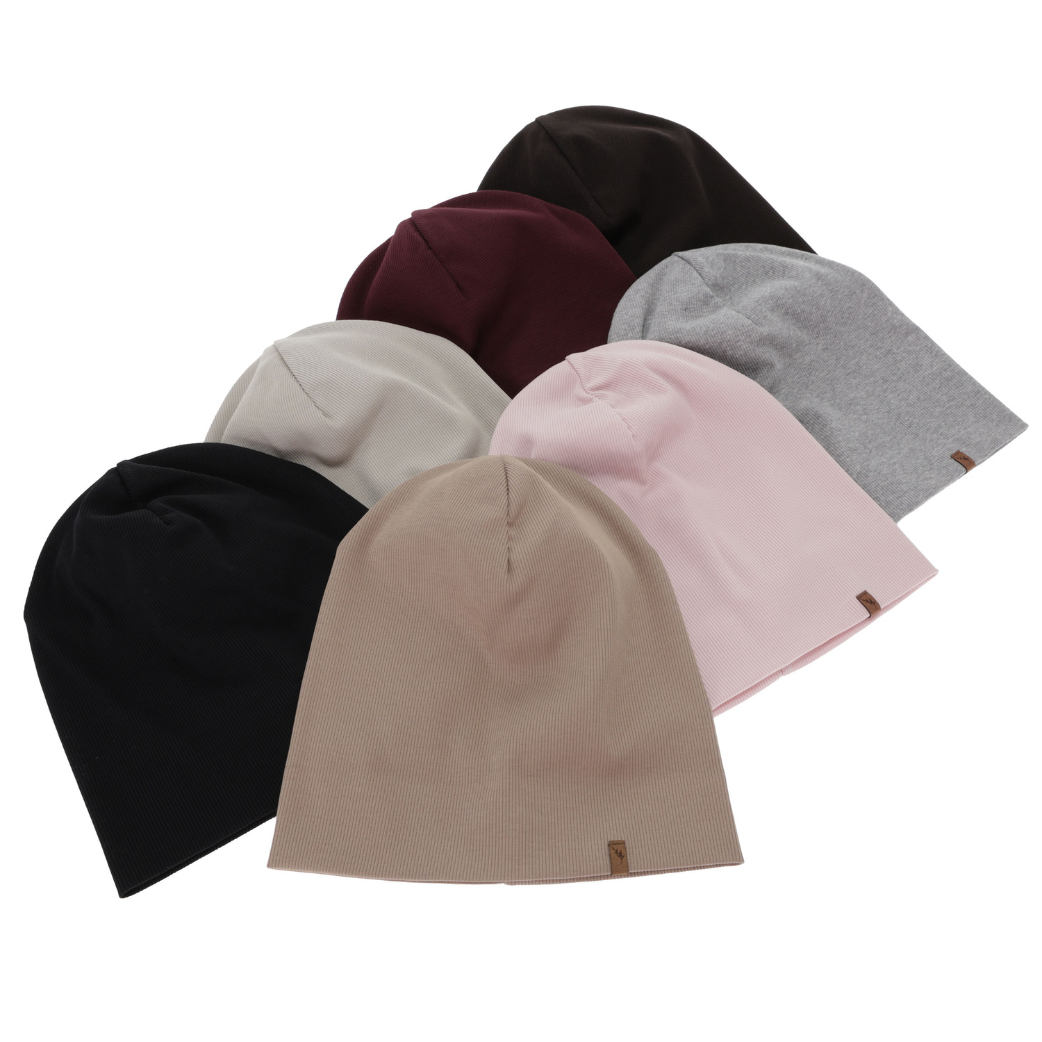 Dame efterår/forår hue, beige, bomuld, Zenita