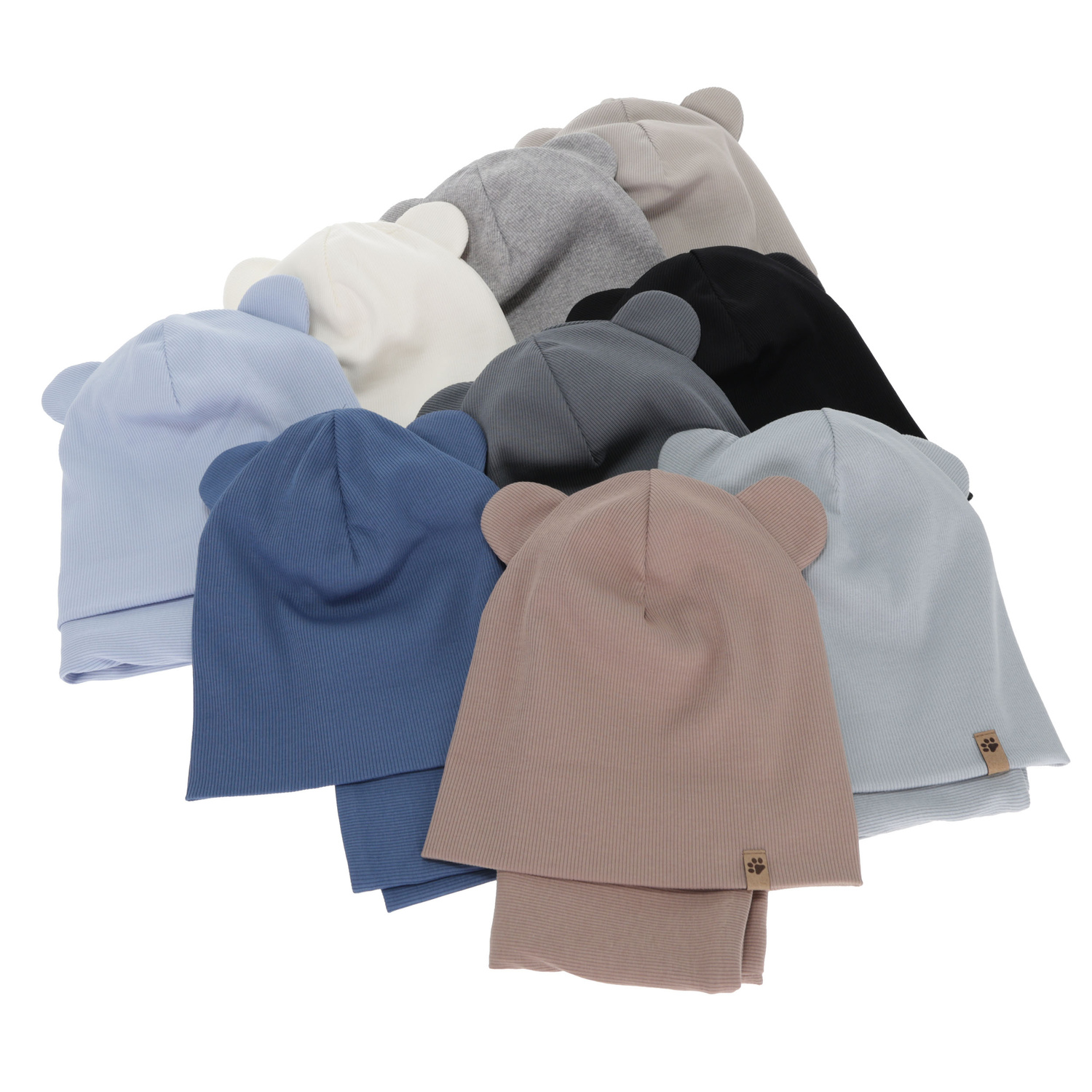 Dreng efterår/forår sæt: hue og halsvarmer, beige, Farim