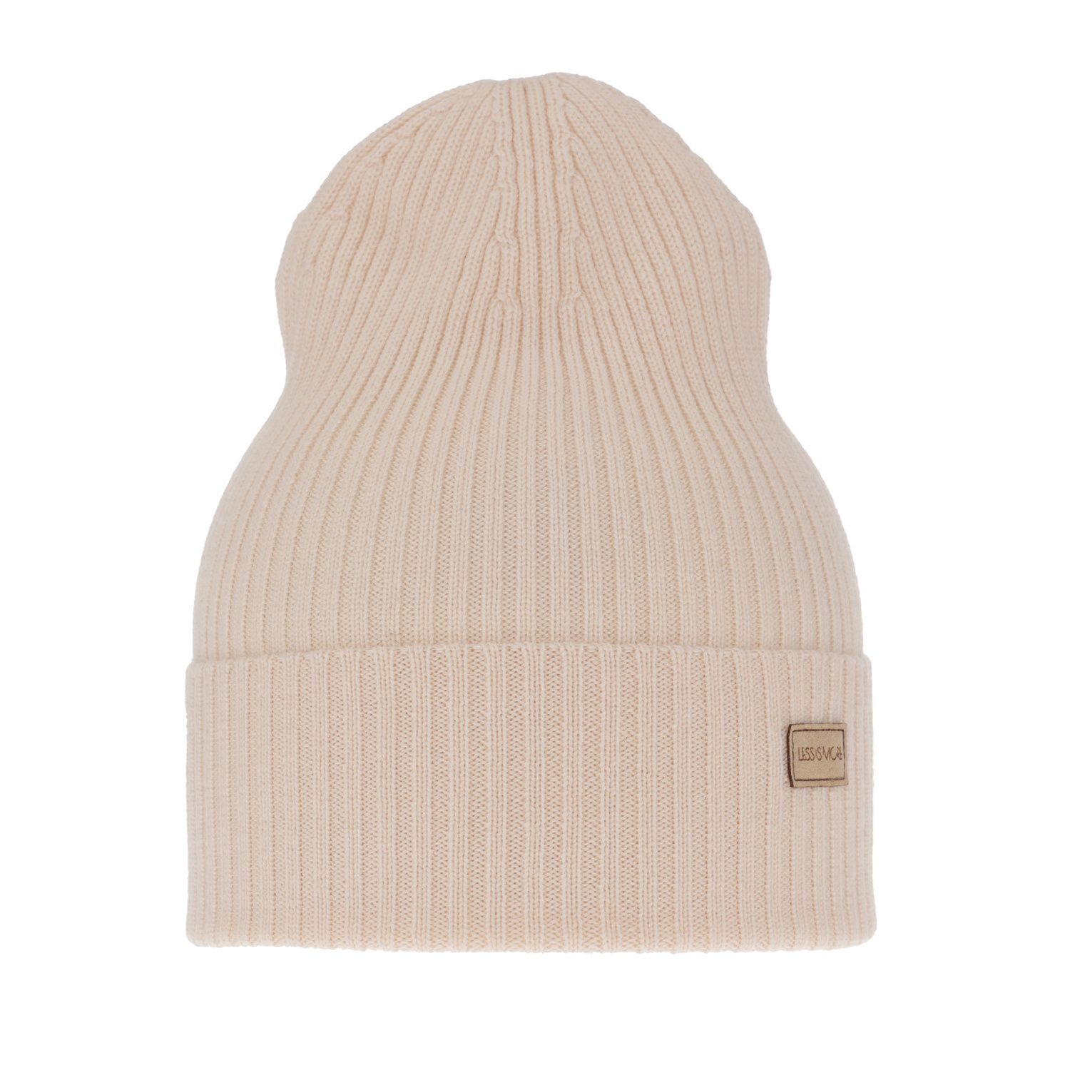 Dame vinterhue/forår hue, lysrosa, 100% Merino Uld, Sophie