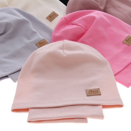 Pige efterår/forår sæt: hue og halsvarmer, cremefarvet, bomuld, Selfie