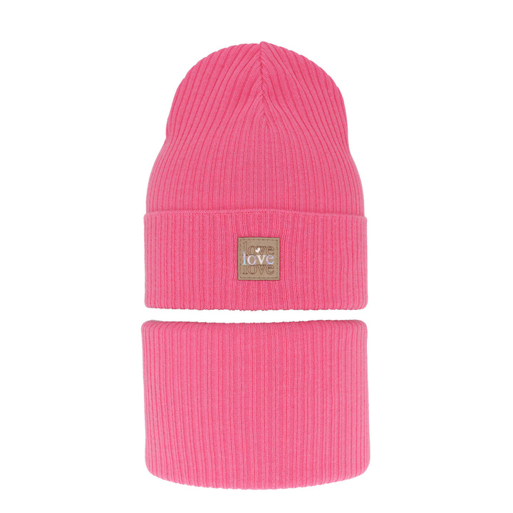 Pige efterår/forår sæt, med bomuld, pink, Furora