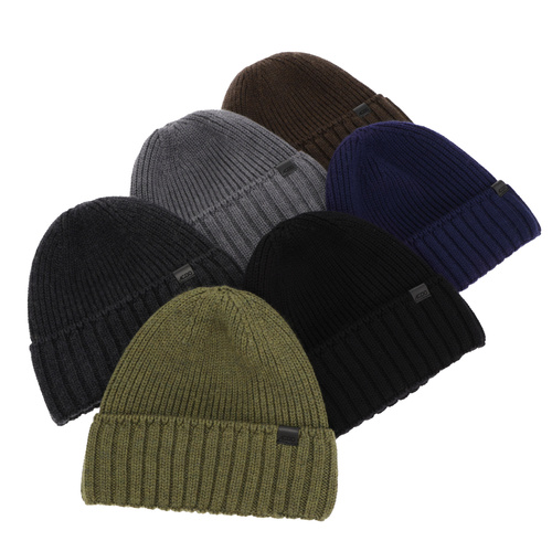 Herre vinterhue, grøn, 100% Merino Uld, sømløs, Bruner