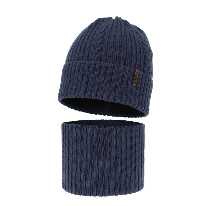 Dreng vintersæt, mørkeblå, med merinould, Wilson