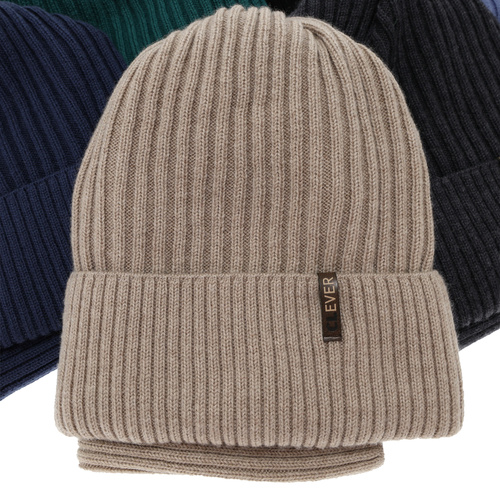 Dreng vintersæt: hue og halsvarmer, smaragd, 100% Merino Uld, Gizmo