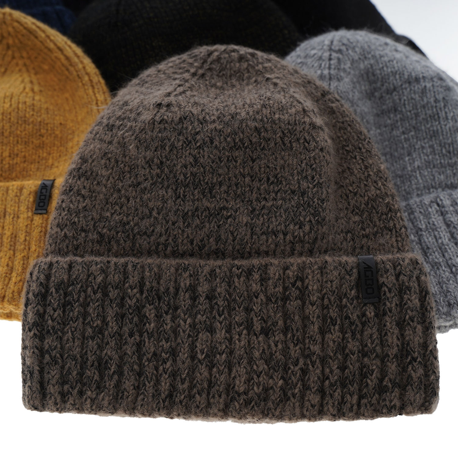 Herre vinterhue, navy, med merinould, Nori