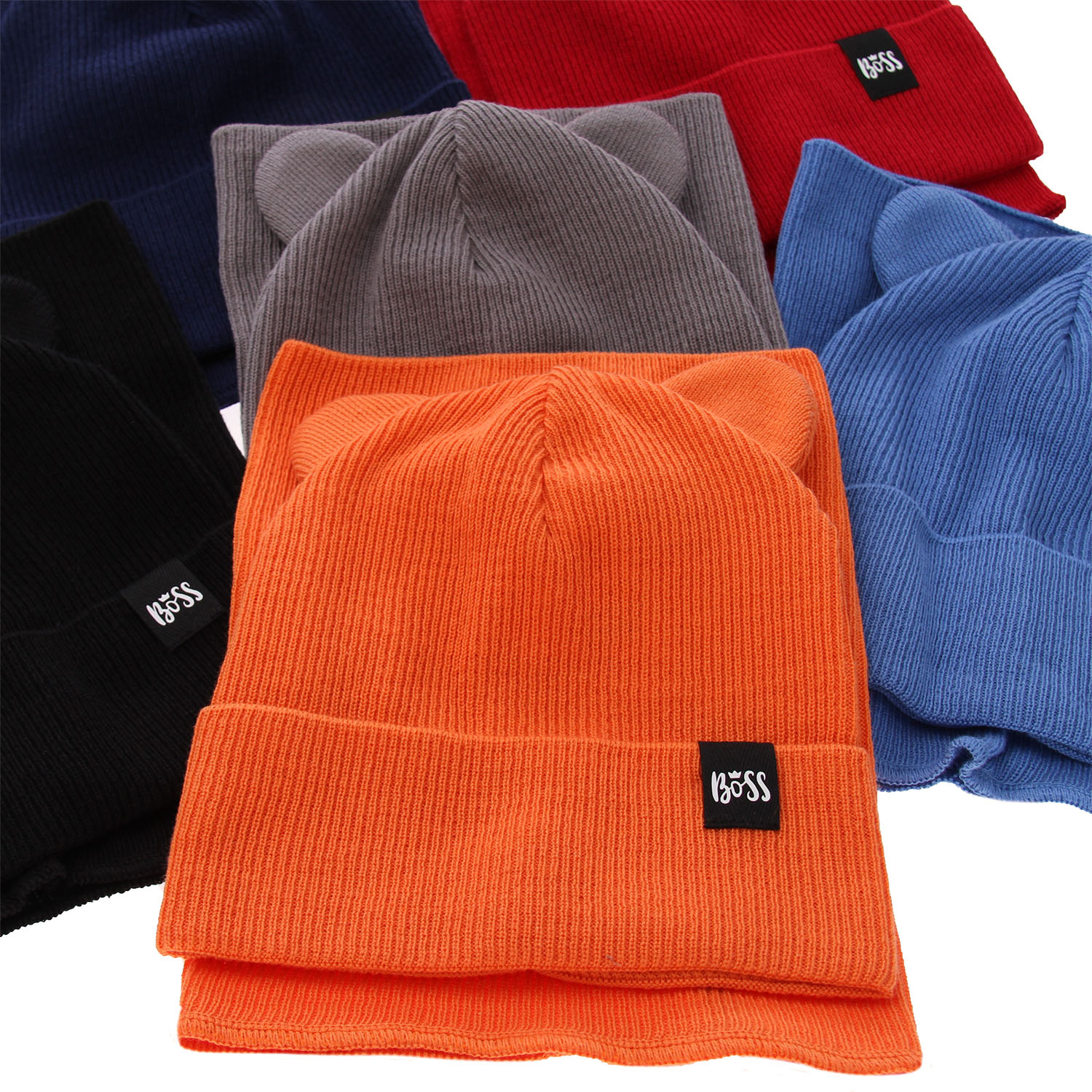 Dreng efterår/forår sæt: hue og halsedisse, med bomuld, grå, Grajan