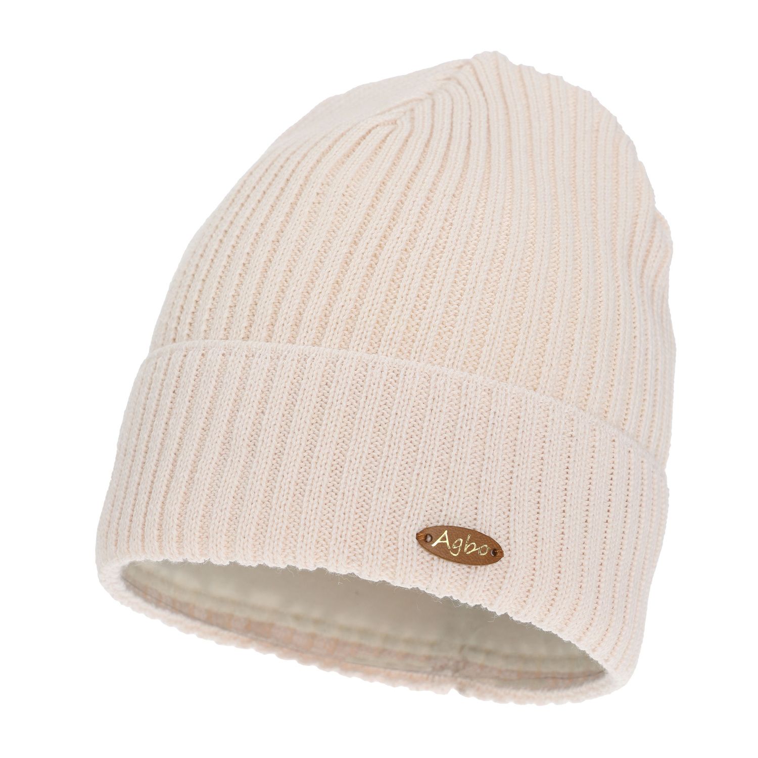 Vinterhue til kvinder, lyserød, med merinould Shila