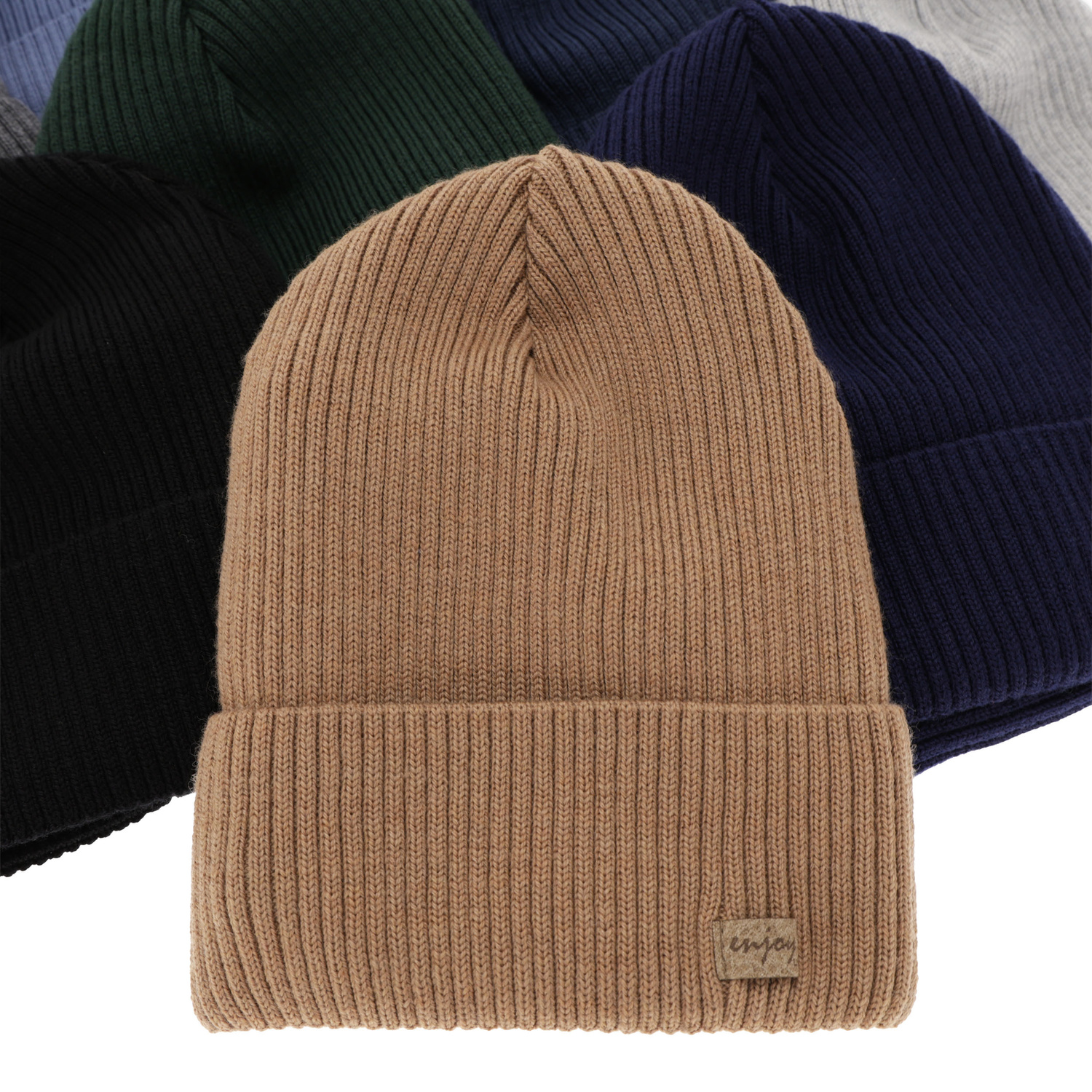 Dreng efterår/forår sæt: hue og halsvarmer, blå, 100% Merino uld, Intro