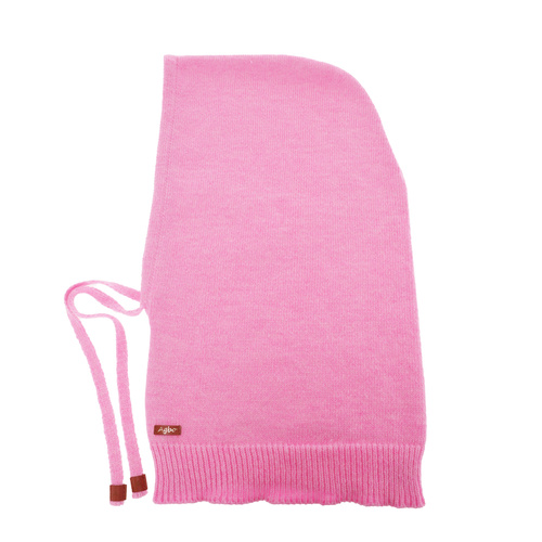 Dame vinter balaclava, lyserød, med merinould, Elizabeth