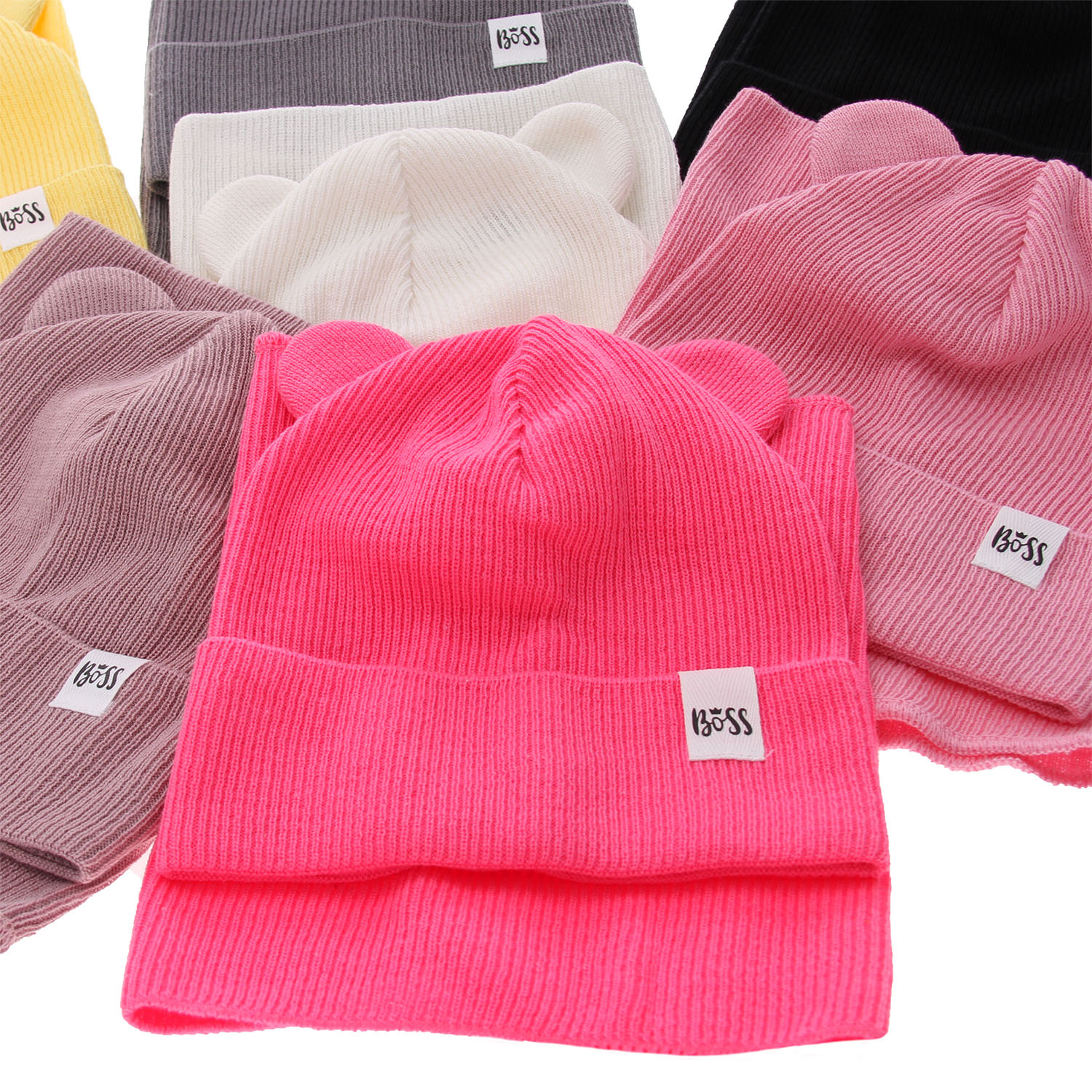 Pige efterår/forår sæt: hue og halsvarmer, med bomuld, grå, Kajra