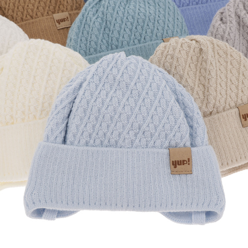 Dreng efterår/forår hue, camel, med bindebånd, David