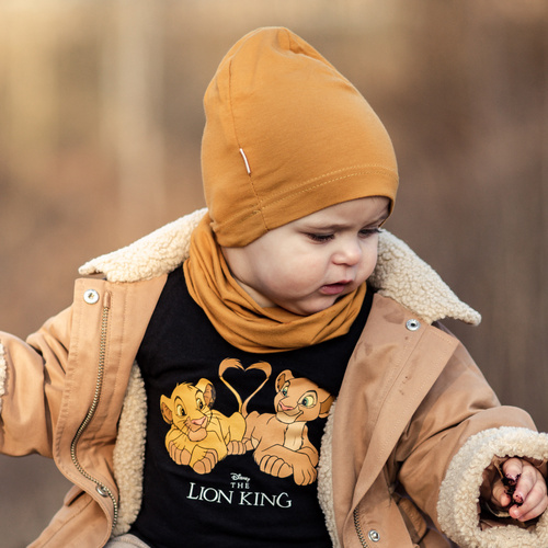 Pige efterår/forår sæt: hue og halsvarmer, pink, bomuld, Hazelka