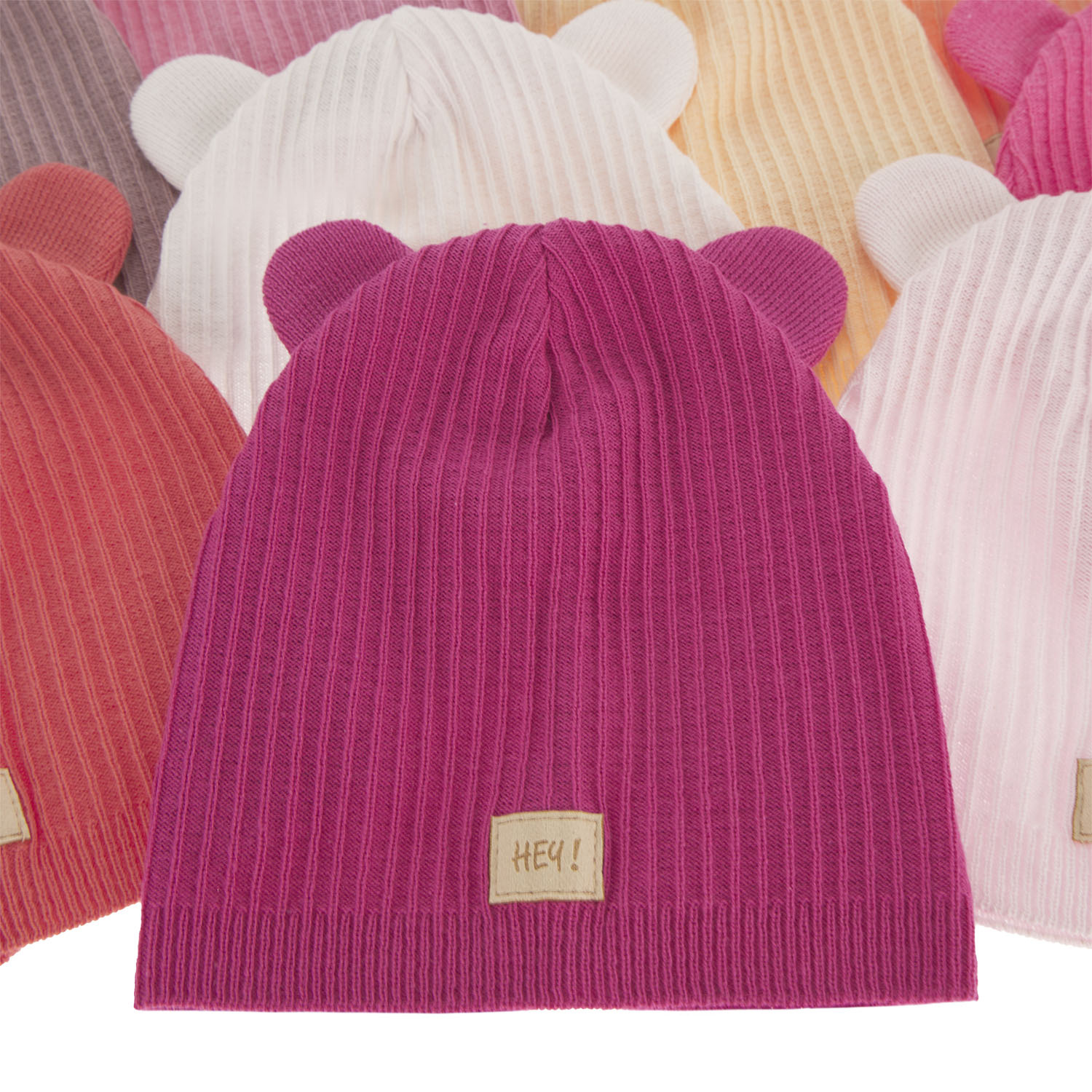 Pige efterår/forår hue, med bomuld, orange, Clarisa