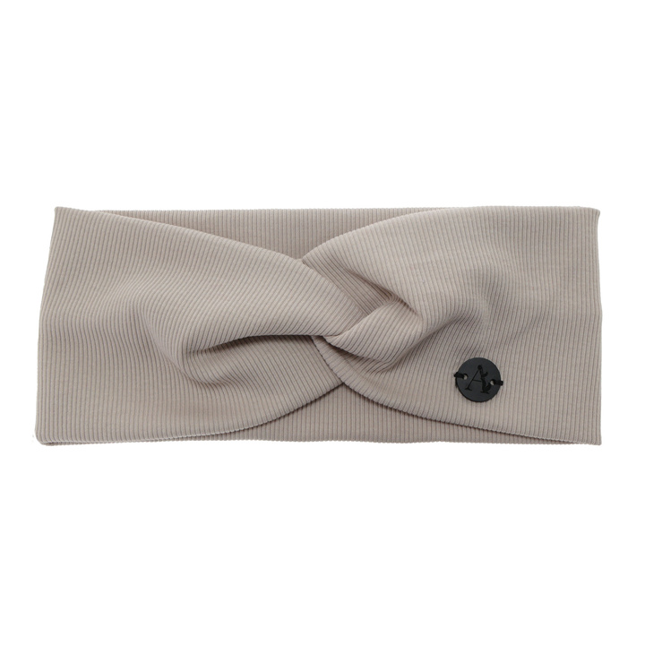 Dame efterår/forår pandebånd, beige, bomuld, Auri