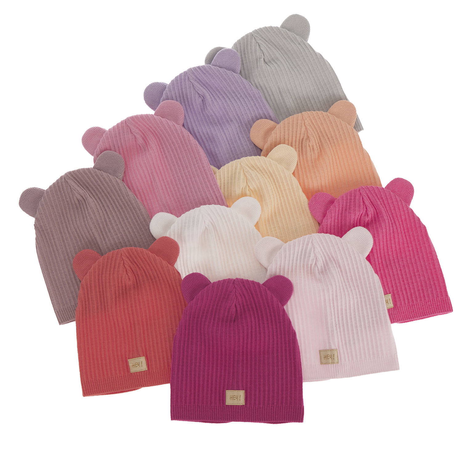 Pige efterår/forår hue, med bomuld, orange, Clarisa