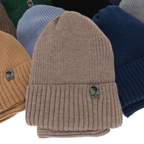 Dreng vintersæt, camel, med merinould, foret med fleece, Gecko