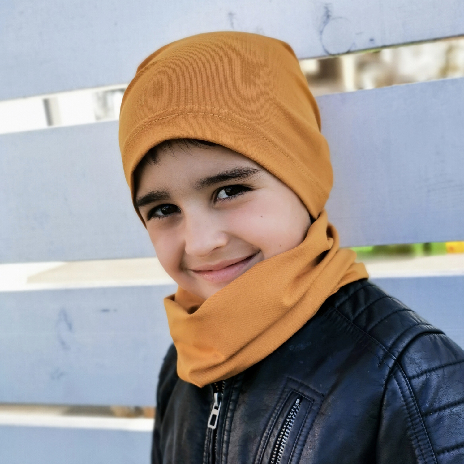 Dreng efterår/forår sæt, khaki, bomuld, Hazel