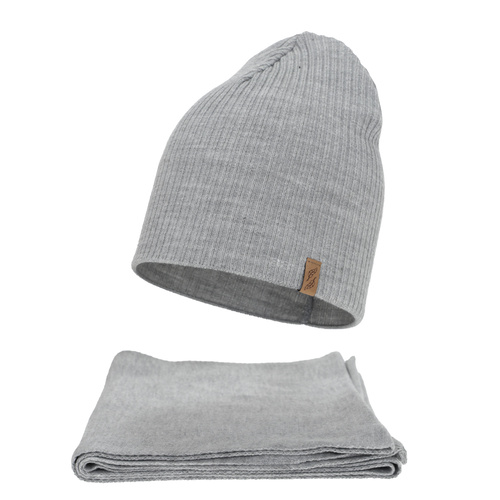 Dame vintersæt: hue og tørklæde, lyserød, Fena