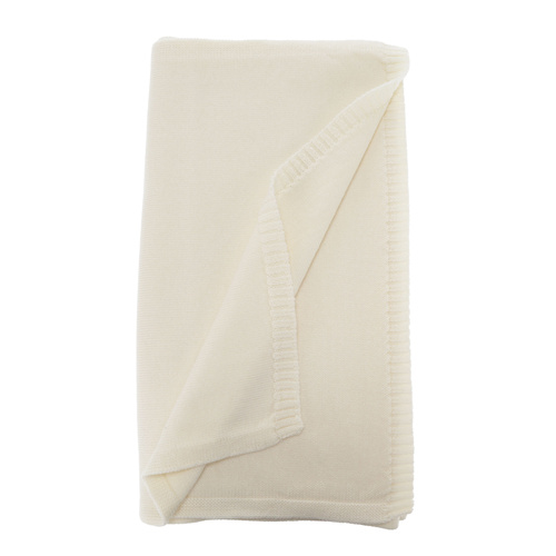 Dame vintertørklæde, cremehvid, 100% Merino Uld, Elonia