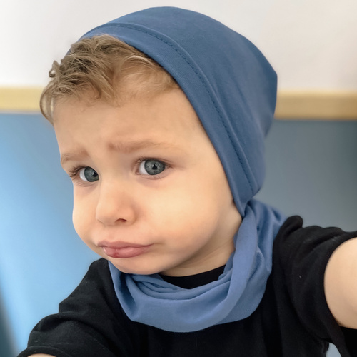 Dreng efterår/forår sæt, granatowy, bomuld, Hazel