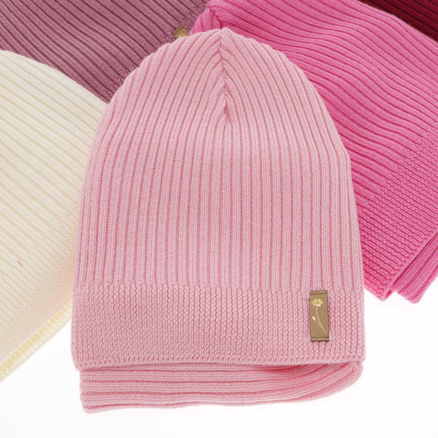 Pige efterår/forår sæt: hue og halsvarmer, pink, 100% Merino Uld, Chelsie