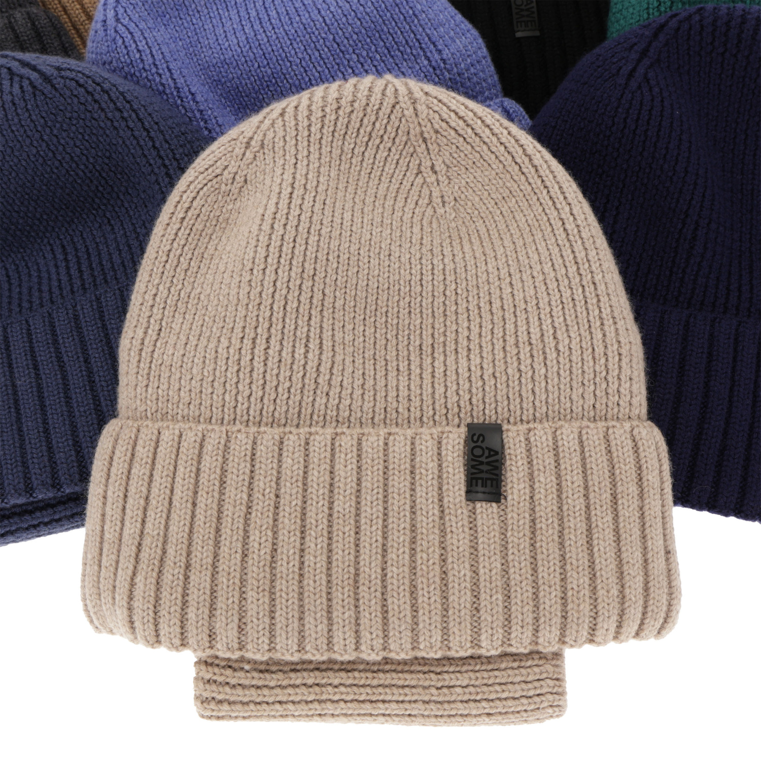 Dreng vintersæt: hue og halsvarmer, 100% Merino Uld, foret med merinould, bordeaux Harbin