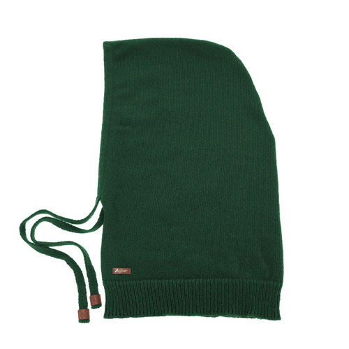 Dame vinter balaclava, grøn, med merinould, Elizabeth