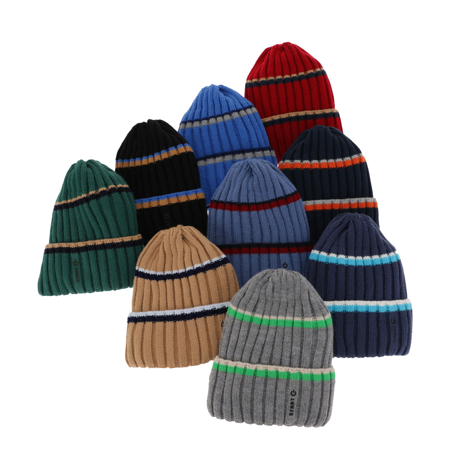 Dreng vintersæt: hue og halsvarmer, rød, Bastien