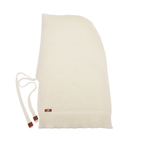 Dame vinter balaclava, kremowa, med merinould, Elizabeth
