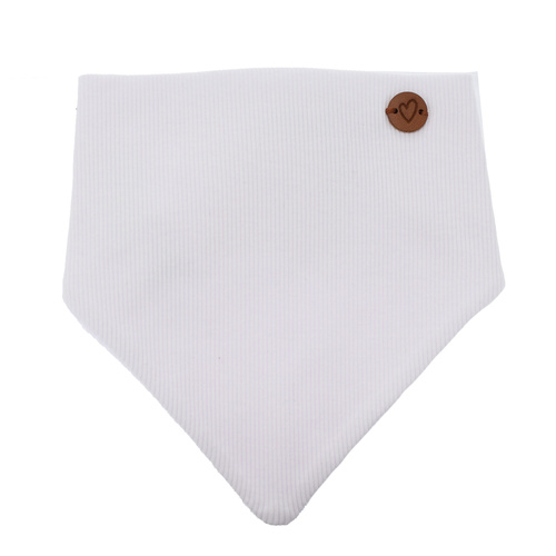 Pige efterår/forår tørklæde, hvid, bomuld, Lucy