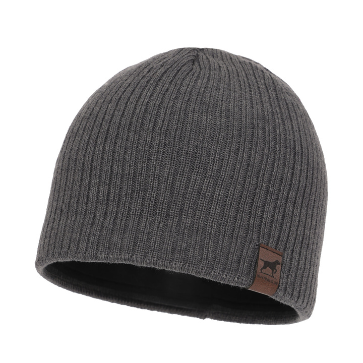 Herre vinterhue, grå, med merinould, Bird