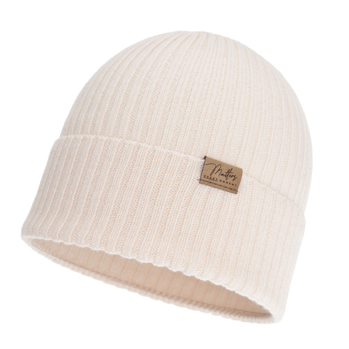 Dame efterår/forår hue, lyserød, 100% Merino Uld, sømløs, Fabrizia