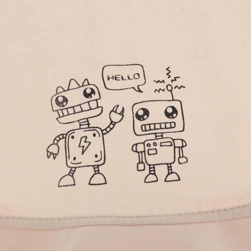 Dreng hat, efterår/forår, cremefarvet, bomuld, Robik