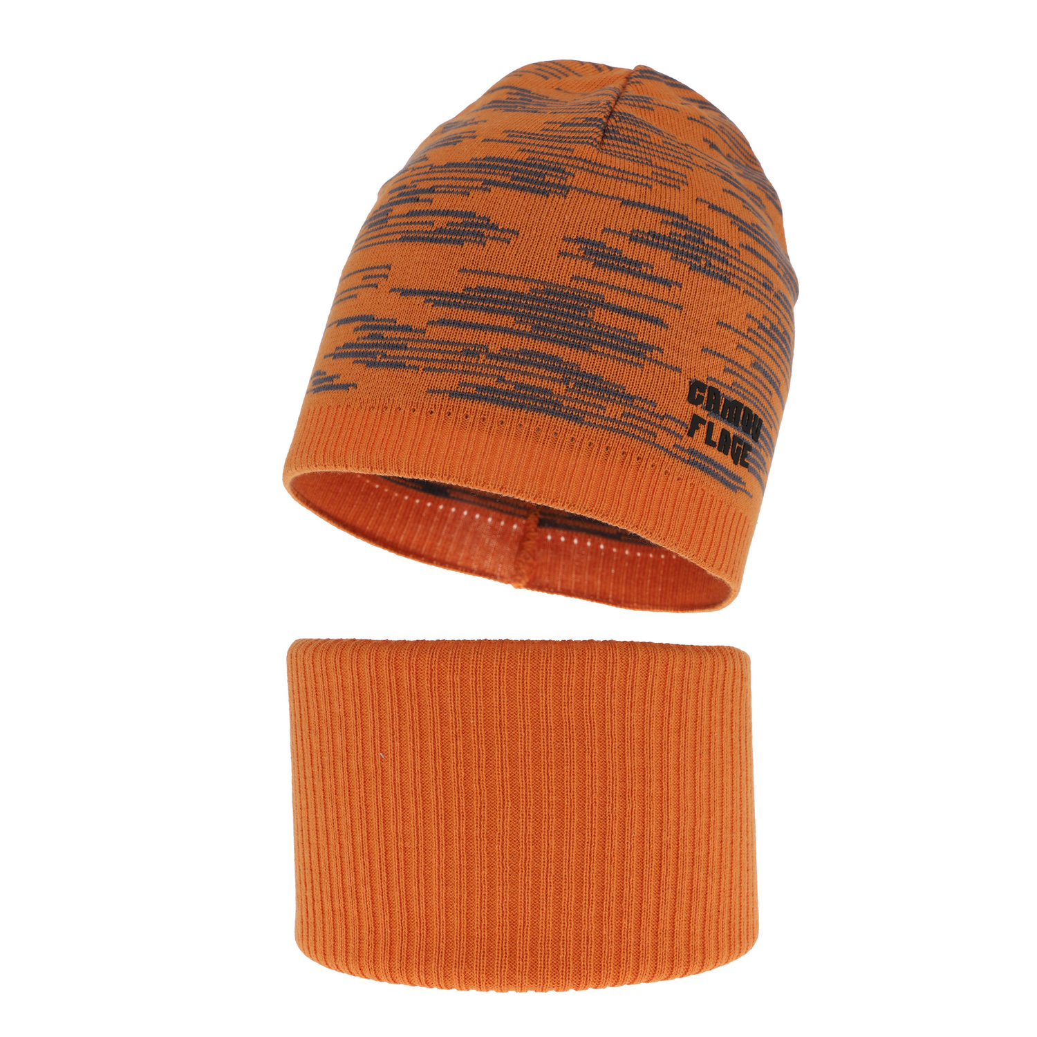 Dreng efterår/forår sæt, med bomuld, orange, Carter