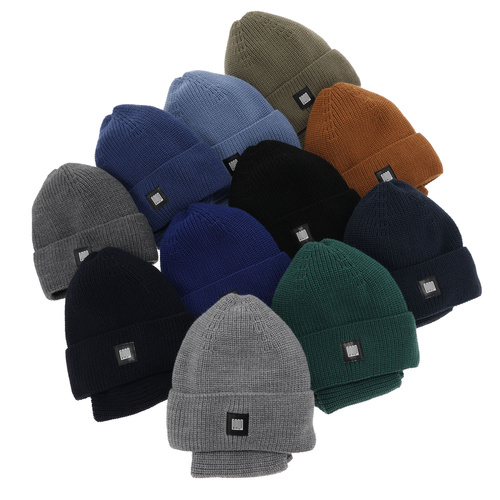 Dreng vintersæt: hue og halsvarmer, khaki, Amadeo