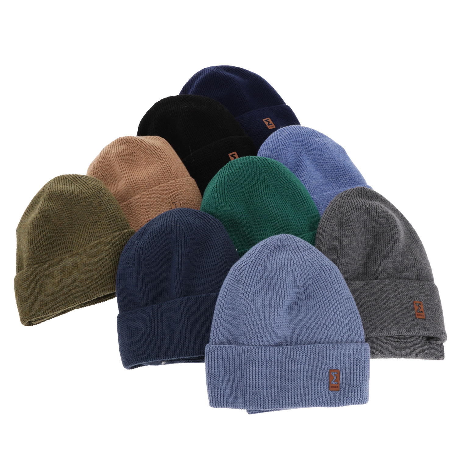 Dreng efterår/forår sæt: hue og halsvarmer, navy, 100% Merino Uld, Bruce