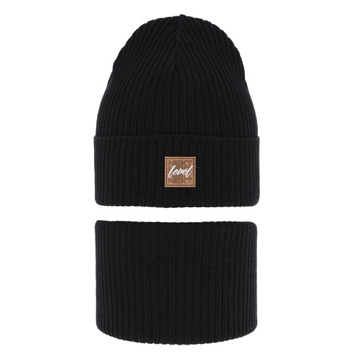 Dreng efterår/forår sæt, med bomuld, sort, Fenix