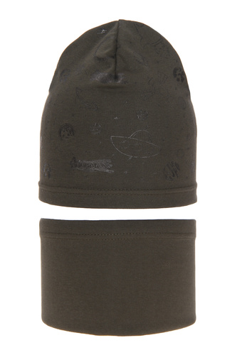 Dreng efterår/forår sæt, khaki, bomuld, Kosmos