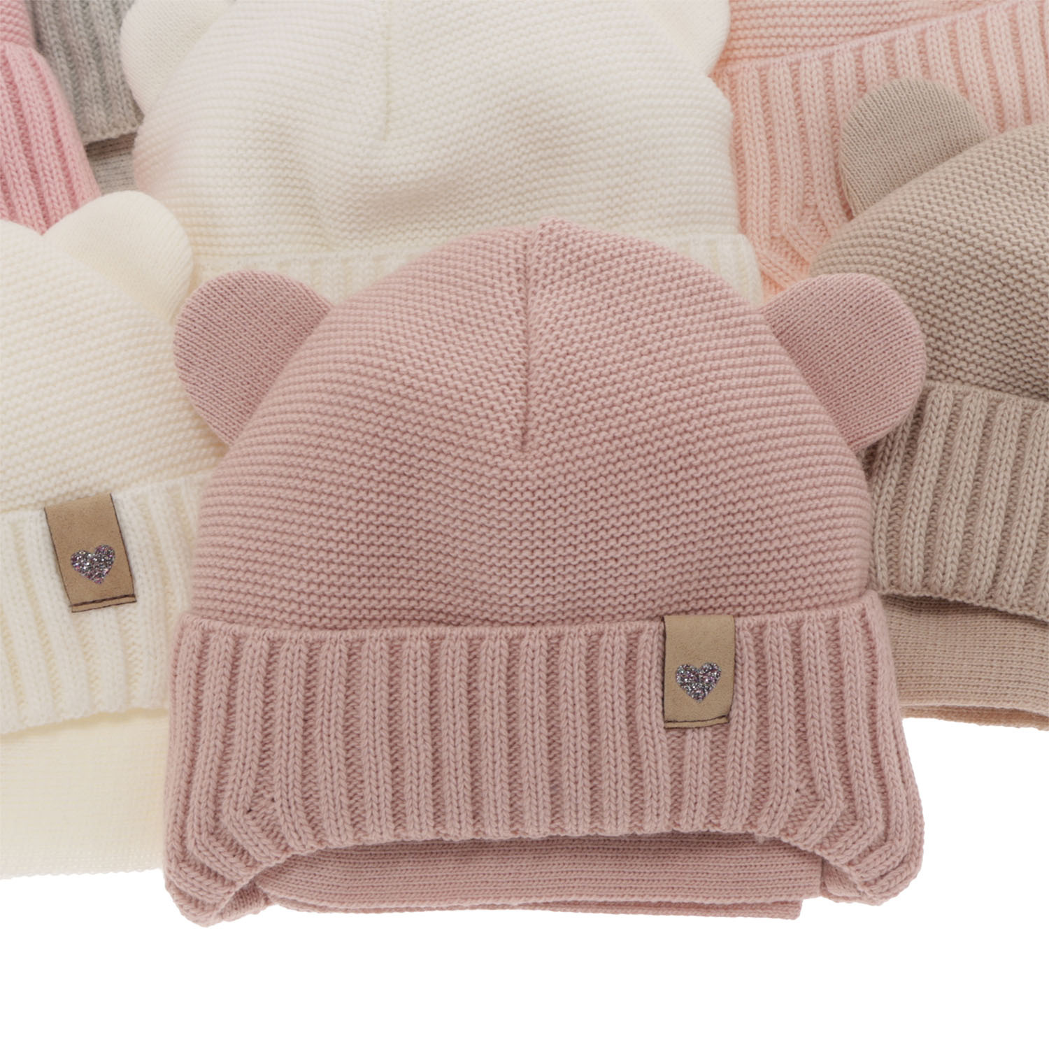 Pige vintersæt: hue og tørklæde, creme, Alice