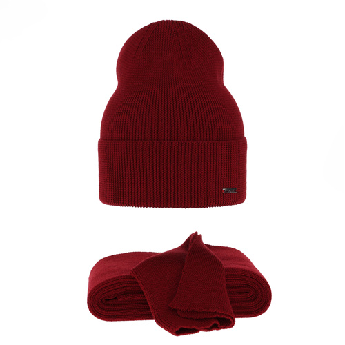 Dame vintersæt, vinter, bordowy, med merinould, Melpomena