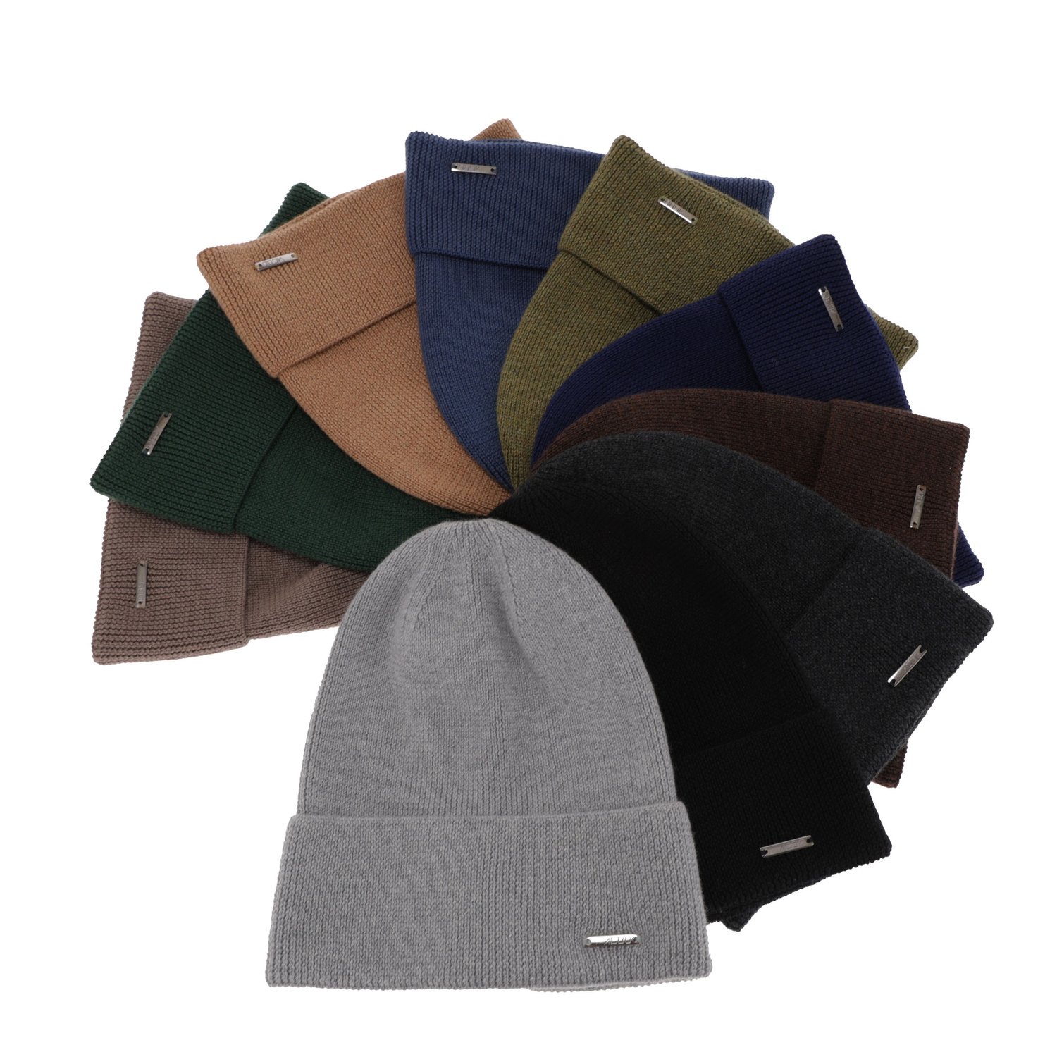 Herre efterår/forår hue, brun, 100% Merino Uld, Memfis