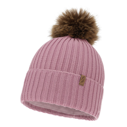 Dame vinterhue, lilla, med merinould, Zamira