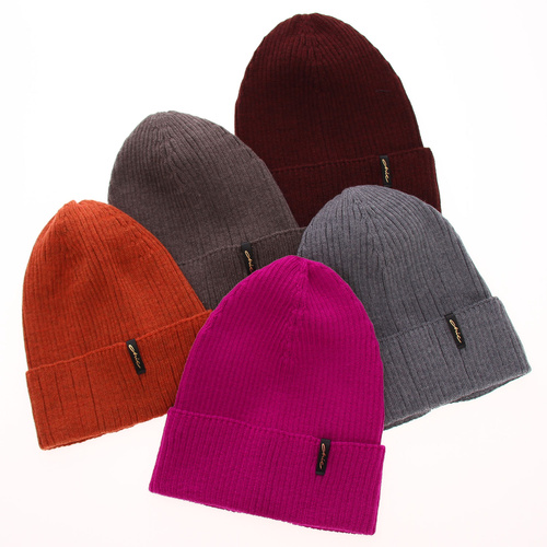 Dame vinterhue, vinter, beige, med merinould, Megan