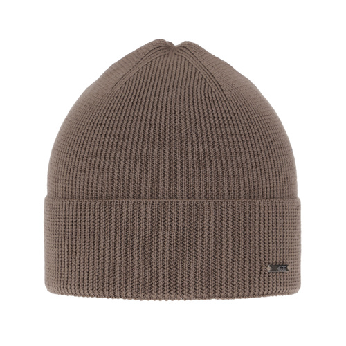 Herre efterår/forår hue, lys brun, med merinould, Memfis