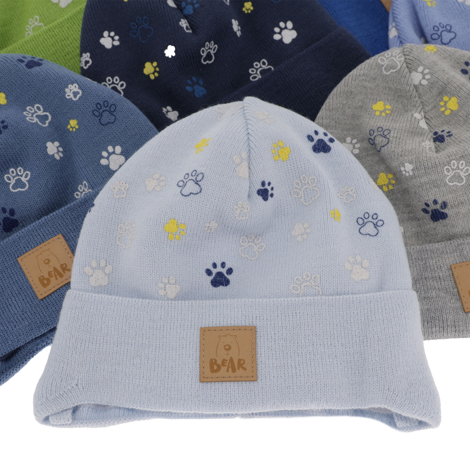 Dreng efterår/forår hue, grøn, med bindebånd, Folik